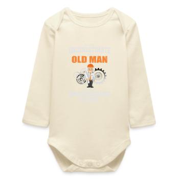 engineer - Baby Organic Long-Sleeved Bodysuit - soft Ecru - Front