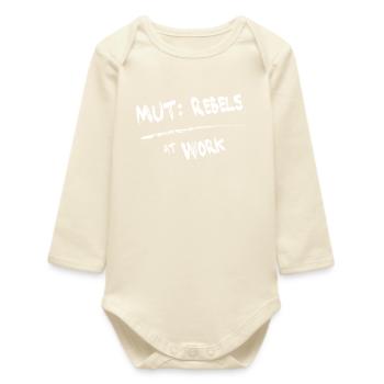 MUT Rebels - Baby Organic Long-Sleeved Bodysuit - soft Ecru - Front