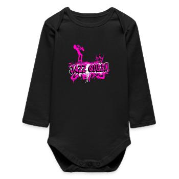 Graffiti de Jazz Queen - Body bébé manches longues biologique - noir - Devant