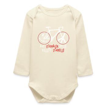 Fahrrad - Baby Organic Langarmbody - Natur - Vorne