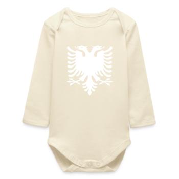 Albania - Baby Organic Long-Sleeved Bodysuit - soft Ecru - Front
