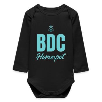 BDC - Brafougne de Camargue - Kite Homespot - Baby Organic Long-Sleeved Bodysuit - black - Front