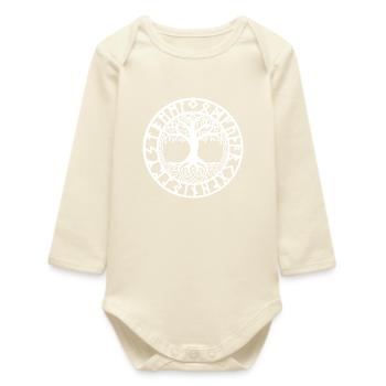 Baum des Lebens - Symbol Der Wikinger - Baby Organic Langarmbody - Natur - Vorne