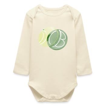 The Green Dot - Baby Organic Langarmbody - Natur - Vorne