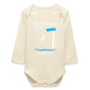 Plongeurs de falaises - Body bébé manches longues biologique - écru doux - Devant