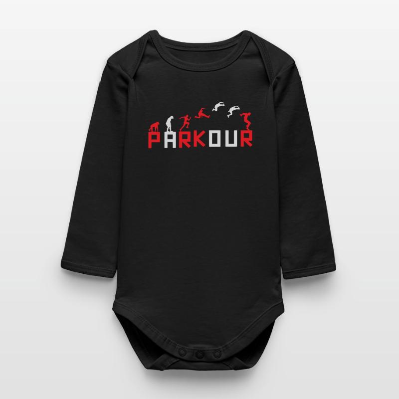 Evolution des Running Sequence Designs Baby Organic Langarmbody