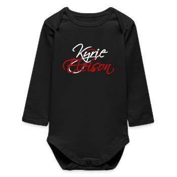 Kyrie Eleison (dark) - Baby Organic Long-Sleeved Bodysuit - black - Front