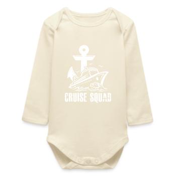 Cruise Ship Cruise Squad Cruise - Baby Organic Long-Sleeved Bodysuit - soft Ecru - Front