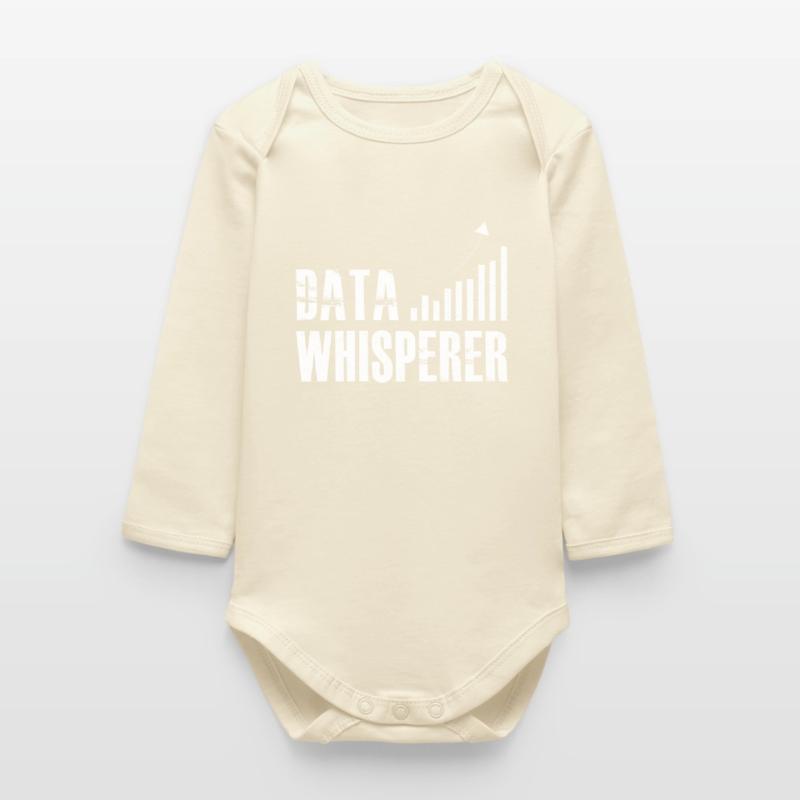 Data Whisperer Science Analyst Software Engineer Baby Organic Long-Sleeved Bodysuit