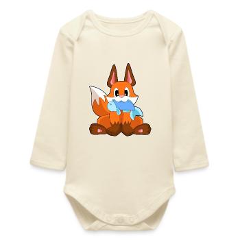 Fuchs Fisch - Baby Organic Langarmbody - Natur - Vorne