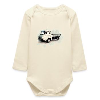 Camion à plateau BARKAS B1000 - Body bébé manches longues biologique - écru doux - Devant