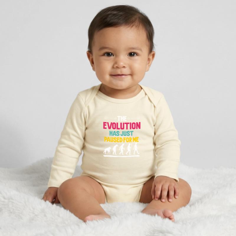 L'évolution s'est simplement arrêtée pour moi Body bébé manches longues biologique