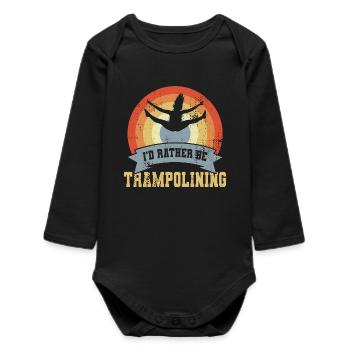 Dicton trampoline - Body bébé manches longues biologique - noir - Devant