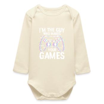 Type of games developed - Baby Organic Long-Sleeved Bodysuit - soft Ecru - Front