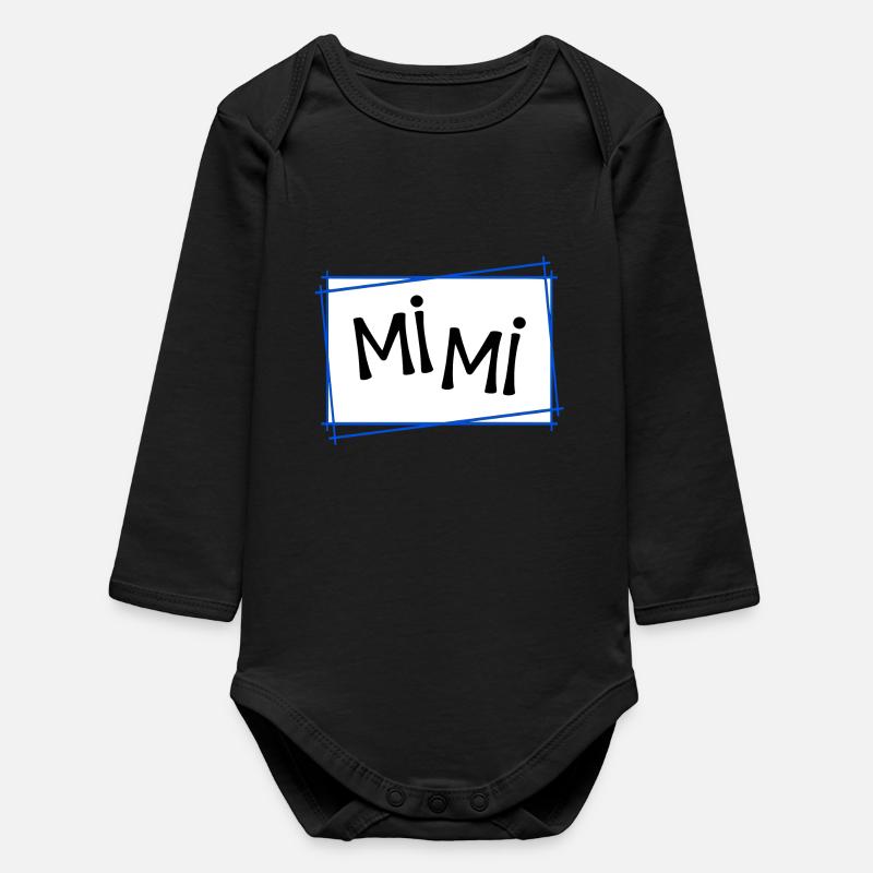 Mimi - Baby Organic Long-Sleeved Bodysuit - black