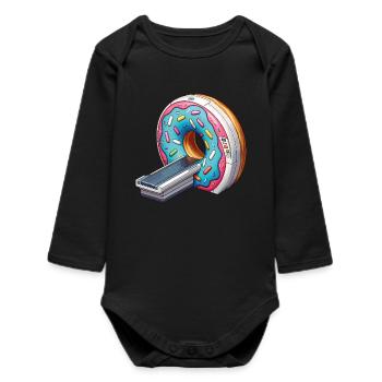 Manip Radio Scanner IRM Radiologie Donut of truth - Body bébé manches longues biologique - noir - Devant
