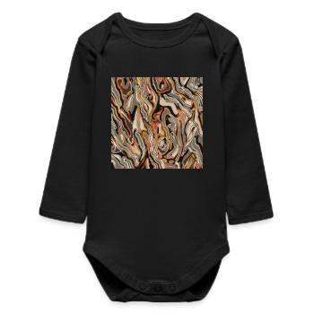 Semblable au bois - Body bébé manches longues biologique - noir - Devant