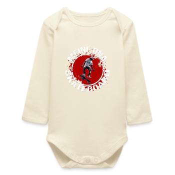 Meine DNA - Skateboard - Baby Organic Langarmbody - Natur - Vorne