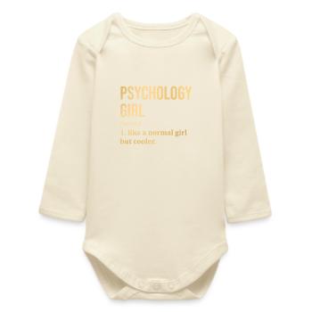 psychologie - Body bébé manches longues biologique - écru doux - Devant