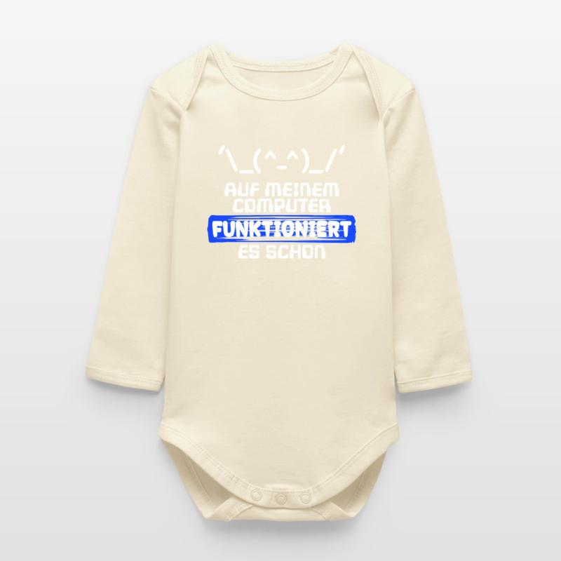Computer Developer Software Developer Statement Baby Organic Long-Sleeved Bodysuit