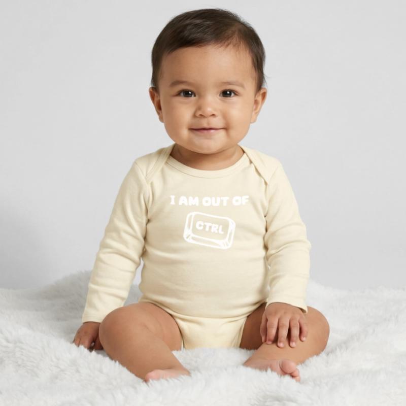 Developer Cooler Spruch Skripting Code Computer Baby Organic Langarmbody