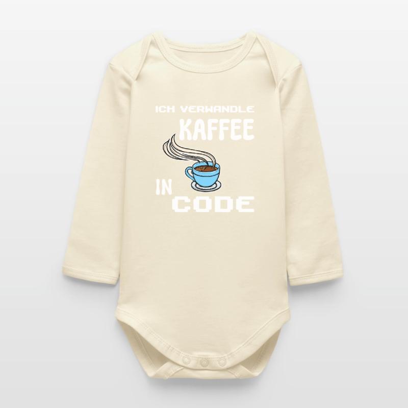 Développeur Computergeek Statement Codage Scripting Body bébé manches longues biologique