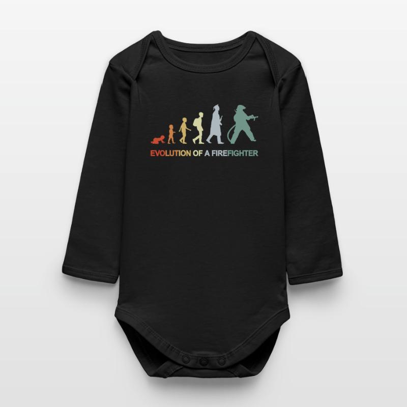 Firefighter Evolution Baby Organic Long-Sleeved Bodysuit