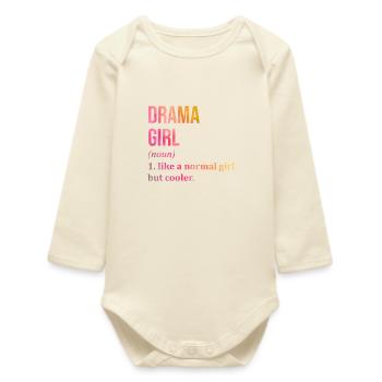 Drama - Baby Organic Long-Sleeved Bodysuit - soft Ecru - Front