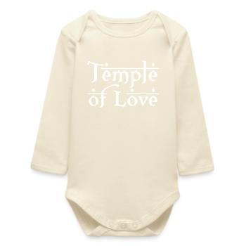 TEMPLE OF LOVE - Baby Organic Langarmbody - Natur - Vorne