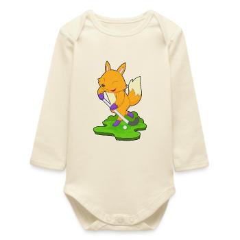 Bâton de hockey sur gazon Fuchs - Body bébé manches longues biologique - écru doux - Devant