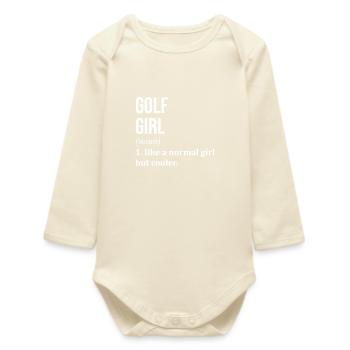 Golf - Body bébé manches longues biologique - écru doux - Devant