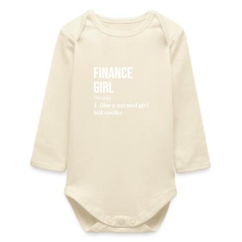 finanzieren - Baby Organic Langarmbody - Natur - Vorne