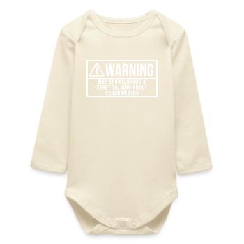 Programmieren - Baby Organic Langarmbody - Natur - Vorne