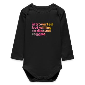 Reggae - Baby Organic Long-Sleeved Bodysuit - black - Front