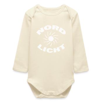 AURORA BOREALIS - Baby Organic Long-Sleeved Bodysuit - soft Ecru - Front