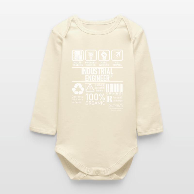 Industrial Engineer multi tasking problem solving Baby Organic Long-Sleeved Bodysuit