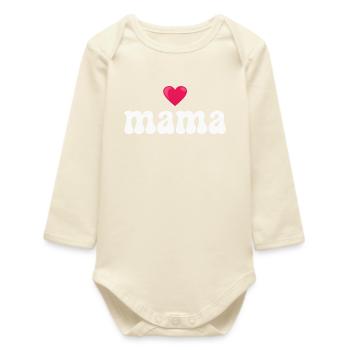 Mama Mutter - Baby Organic Langarmbody - Natur - Vorne