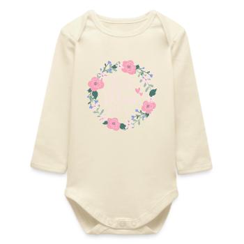 Best Mom ever - pink - Baby Organic Langarmbody - Natur - Vorne
