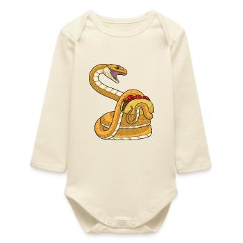 Schlange Taco - Baby Organic Langarmbody - Natur - Vorne