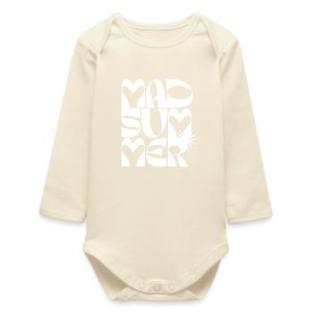 Kühne Sommerliebe Typografie - Baby Organic Langarmbody - Natur - Vorne