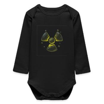 Radioactive - Baby Organic Long-Sleeved Bodysuit - black - Front