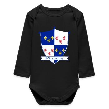 Picardy - Baby Organic Long-Sleeved Bodysuit - black - Front