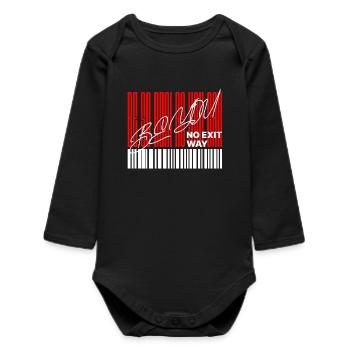 Be So Real as You Can – Bold Statement Shirt - Baby Organic Long-Sleeved Bodysuit - black - Front