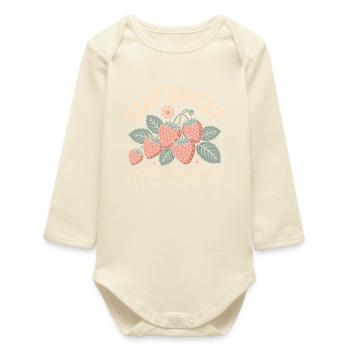 Stay Sweet Fruit of the Spirit Erdbeere - Baby Organic Langarmbody - Natur - Vorne