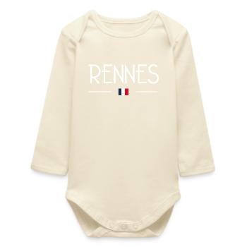 Rennes - Baby Organic Long-Sleeved Bodysuit - soft Ecru - Front
