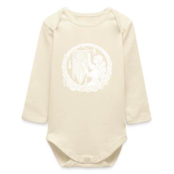 Makramee Design – Kreativität & Boho Style - Baby Organic Langarmbody - Natur - Vorne