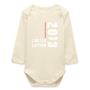 Limited Edition 2013 Exemplaire Unique - Baby Organic Long-Sleeved Bodysuit - soft Ecru - Front