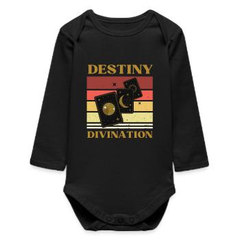 DESTIN ET TAROT DIVINATION - Body bébé manches longues biologique - noir - Devant
