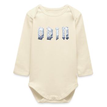 Odin - Baby Organic Long-Sleeved Bodysuit - soft Ecru - Front