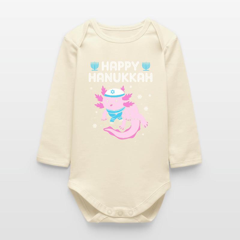 Hanoukka Hanoukka Hanoukka Body bébé manches longues biologique